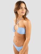 Damsel Mini Ruffle Bikini overdel blå