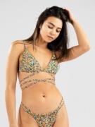 Rip Curl Afterglow Floral Wrap Tri Bikini overdel mønster