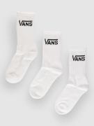 Vans Classic Crew 6.5-10, 3Pk Strømper hvid