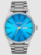 Nixon The Sentry Stainless Steel Ur blå