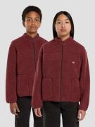 Dickies Mount Hope Kids Fleecejakke rød