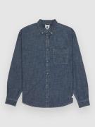 Element Button Down Regular Chambray Skjorte blå