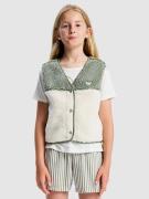 Roxy Iconic Color Block Kids Fleecejakke grøn