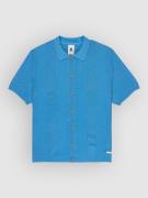 Element Stripe Textured Knit Skjorte blå