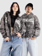 Vitriol Scrolls Hættetrøje med lynlås grå