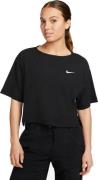 Nike Sportswear Ribbed Jersey Tshirt Damer Kortærmet Tshirts Sort Xs
