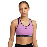 Nike Drifit Swoosh On The Run Mediumsupport Sports Bh M. Lomme Damer S...