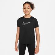 Nike Drifit One Trænings Tshirt Piger Tøj Sort 122128 / Xs