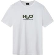 H2o Logo Tshirt Herrer Kortærmet Tshirts Hvid S