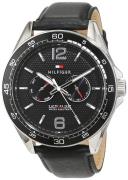 Tommy Hilfiger Herreur 1791369 Sport Sort/Læder Ø46 mm