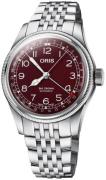 Oris Herreur 01 754 7741 4068-07 8 20 22 Aviation Rød/Stål Ø40 mm