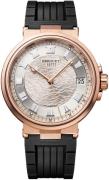 Breguet Herreur 5517BR-12-5ZU Marine Sølvfarvet/Gummi Ø40 mm