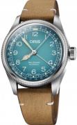 Oris 01 754 7779 4065-Set Big Crown Blå/Læder Ø38 mm