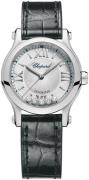 Chopard Dameur 278573-3011 Happy Sport Sølvfarvet/Læder Ø30 mm