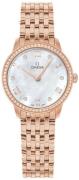 Omega Dameur 434.55.28.60.55.001 De Ville Prestige Hvid/18 karat rosa