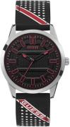 Guess Herreur W1300G1 Sort/Gummi Ø42 mm