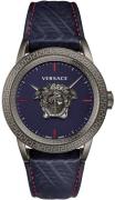 Versace Herreur VERD00118 Palazzo 43mm Blå/Læder Ø43 mm