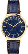 Versace Herreur VEJ400321 V Essential Blå/Læder Ø40 mm