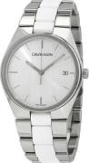 Calvin Klein Herreur K9E211K6 Sølvfarvet/Gummi Ø40 mm