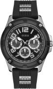 Guess Herreur GW0051G1 Sort/Stål Ø46 mm