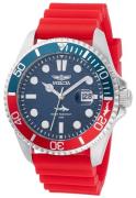 Invicta Herreur 47164 Pro Diver Blå/Gummi Ø43 mm