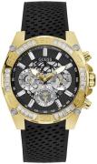 Guess Herreur GW0333G2 Multifunction Sort/Gummi Ø46 mm