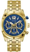 Guess Herreur GW0714G2 Resistance Blå/Gul guldtonet stål Ø44 mm