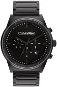 Calvin Klein Herreur 25200295 Impressive Sort/Stål Ø44 mm