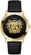 Guess Herreur GW0566G1 Monarch Sort/Læder Ø44 mm