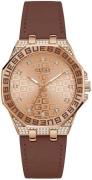 Guess Dameur GW0547L2 Insignia Rosa guldfarvet/Læder Ø32 mm