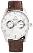 Obaku Herreur V171GMCIRN Flint Hvid/Læder Ø40 mm