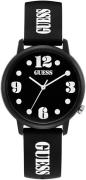 Guess Dameur V1042M3 Sort/Gummi Ø38 mm