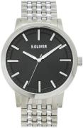 s.Oliver Herreur SO-4242-MQT S.Oliver Classic Sort/Titanium Ø43 mm