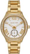 Michael Kors Dameur MK4805 Sage Hvid/Gul guldtonet stål Ø38 mm