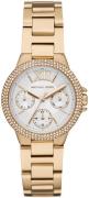 Michael Kors Dameur MK6844 Camille Hvid/Guldtonet stål Ø33 mm