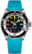 Breitling Herreur A17375211B2S1 Superocean Sort/Gummi Ø42 mm