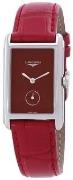 Longines Dameur L5.512.4.91.2 Dolcevita Rød/Læder