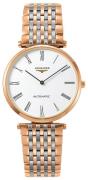 Longines Herreur L4.908.1.91.7 Grande Classique Hvid/Rosaguldtonet