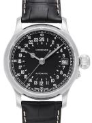 Longines Herreur L2.751.4.53.4 Heritage Sort/Læder Ø47.5 mm