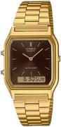 Casio AQ-230GA-5AMQYES Vintage Brun/Gul guldtonet stål