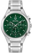 Bulova Herreur 96A297 Curv Grøn/Stål Ø45 mm