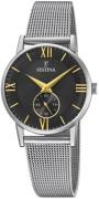 Festina Dameur F20572-4 Retro Sort/Stål Ø29 mm