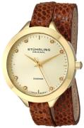 Stührling Original Dameur 624.03 Vogue Guld/Læder Ø38 mm