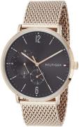 Tommy Hilfiger Herreur 1791506 Mørkegrå/Rosaguldtonet stål Ø40 mm