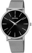 Festina Dameur F20475-4 Sort/Stål Ø38 mm