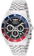Invicta Herreur 48117 Pro Diver Sort/Stål Ø43 mm