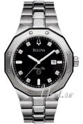 Bulova Herreur 98D103 Marine Star Sort/Stål Ø44 mm