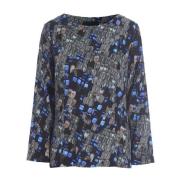 Farverig Butterfly Zoom Bluse