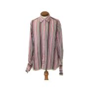 Brugt lyserød stof Hermès skjorte