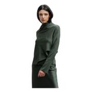 Ayumi silk blouse army green